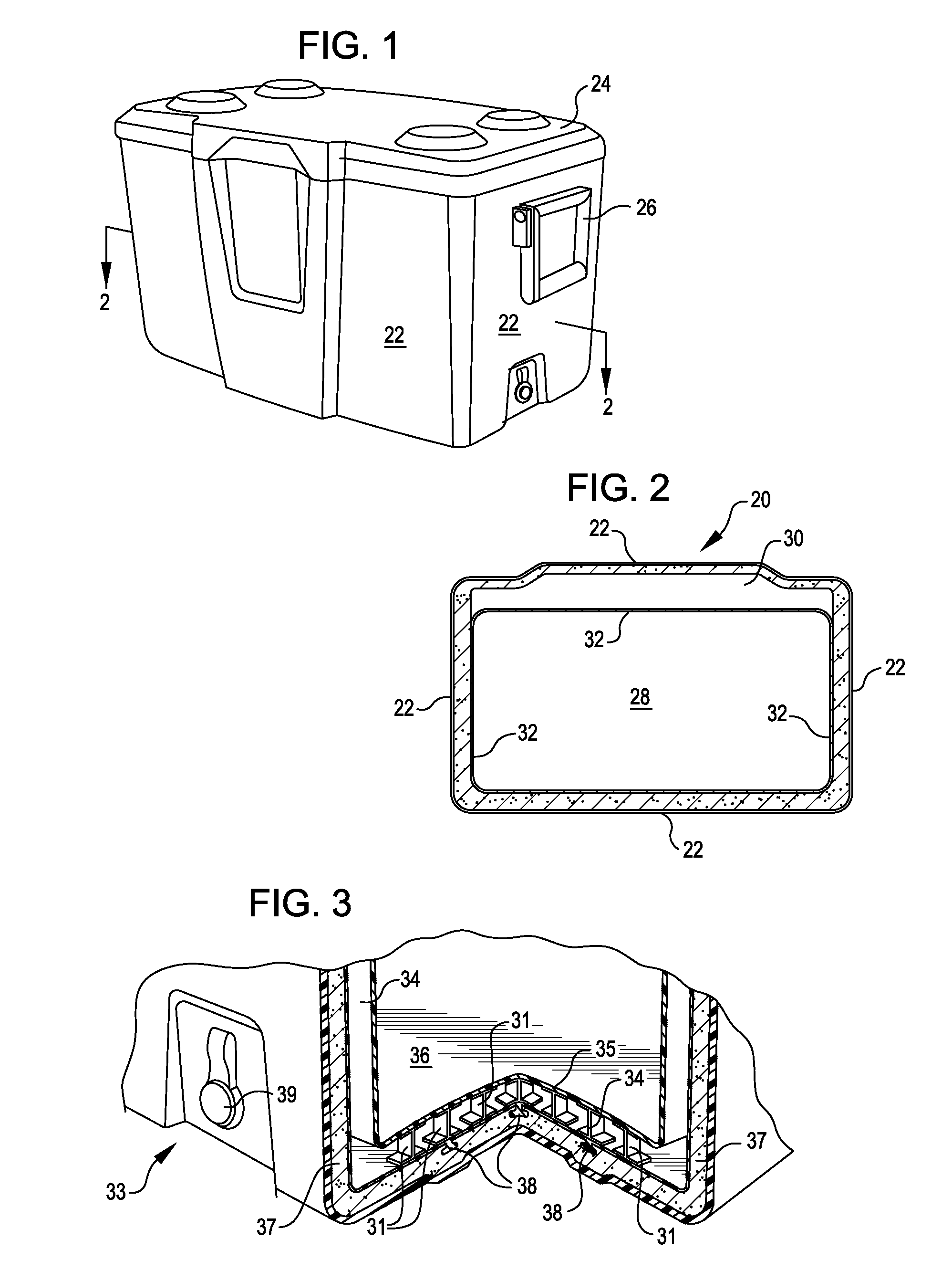 Insulated container utilizing non-contact cooling