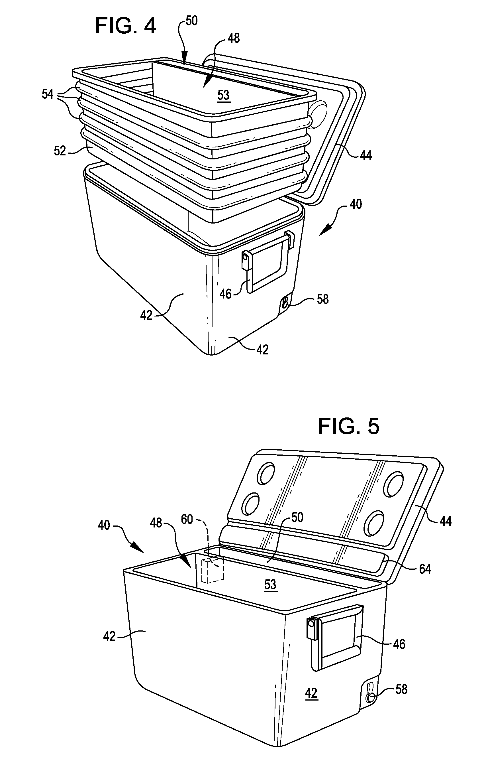 Insulated container utilizing non-contact cooling