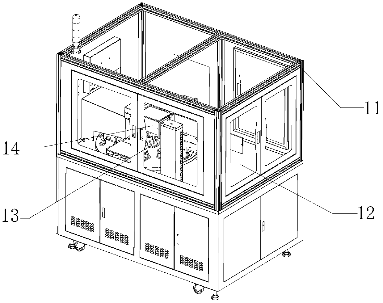 Automatic packaging line for tablet or mobile phone