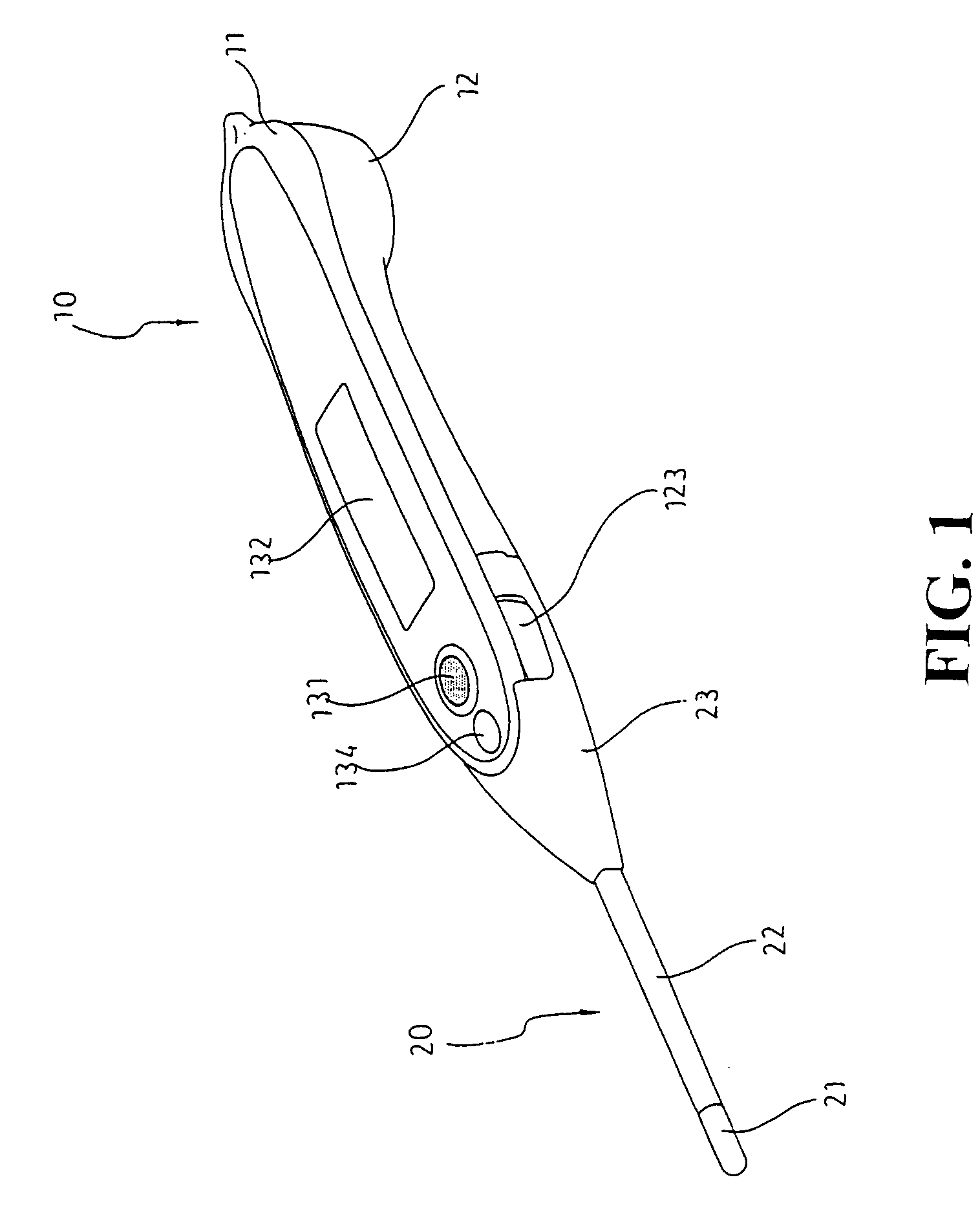 Assembly method and structure of an electronic clinical thermometer