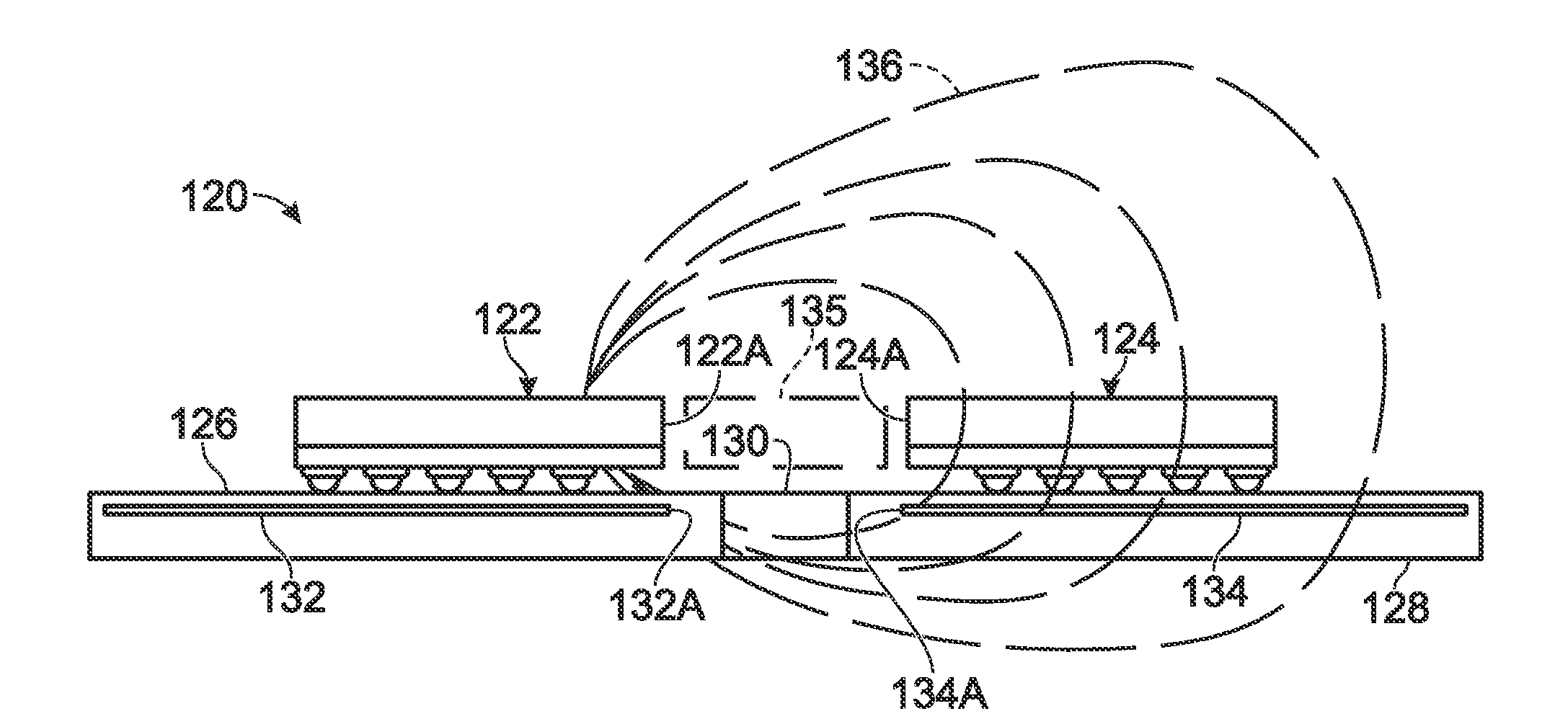 Ehf communication with electrical isolation and with dielectric transmission medium