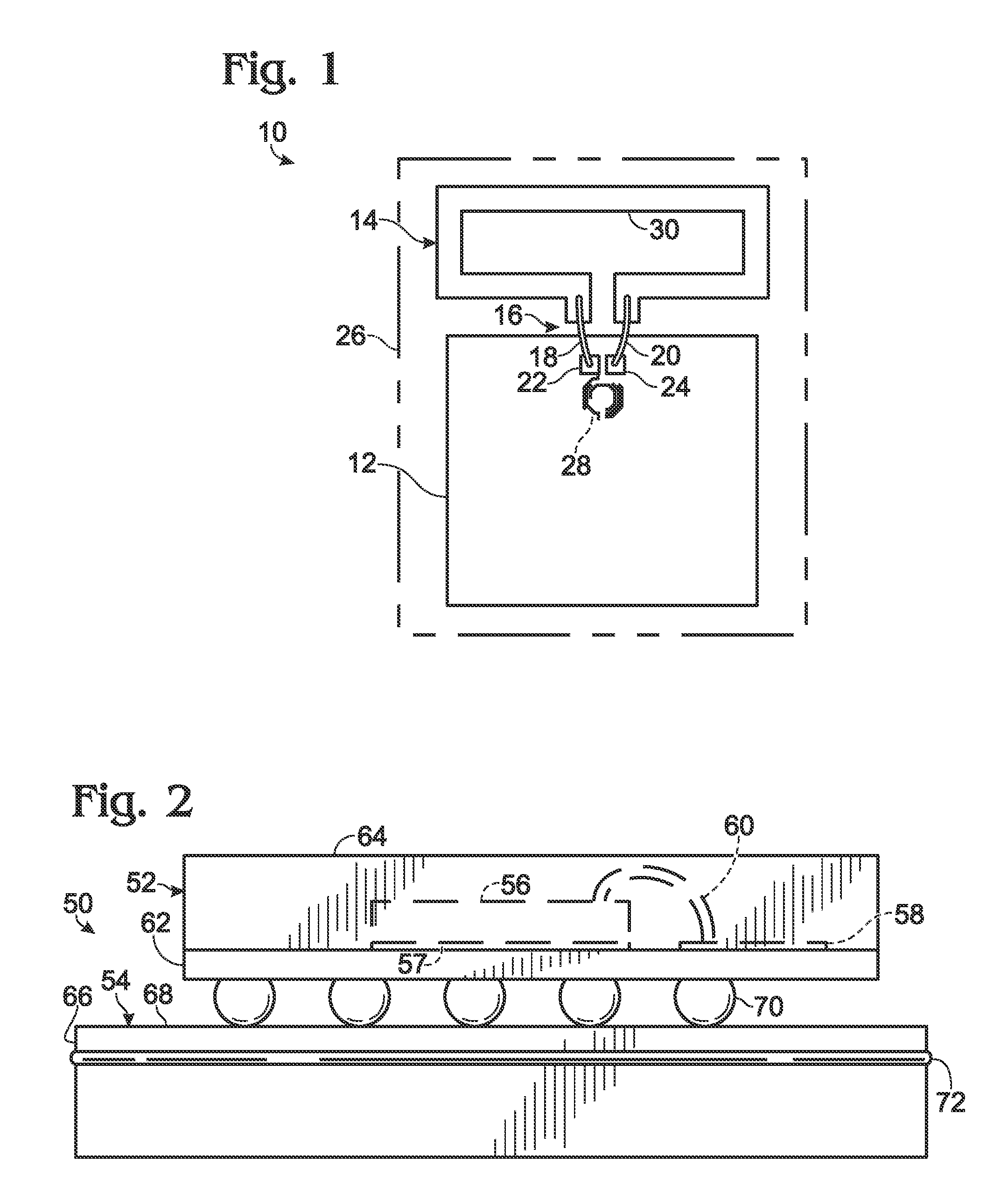 Ehf communication with electrical isolation and with dielectric transmission medium