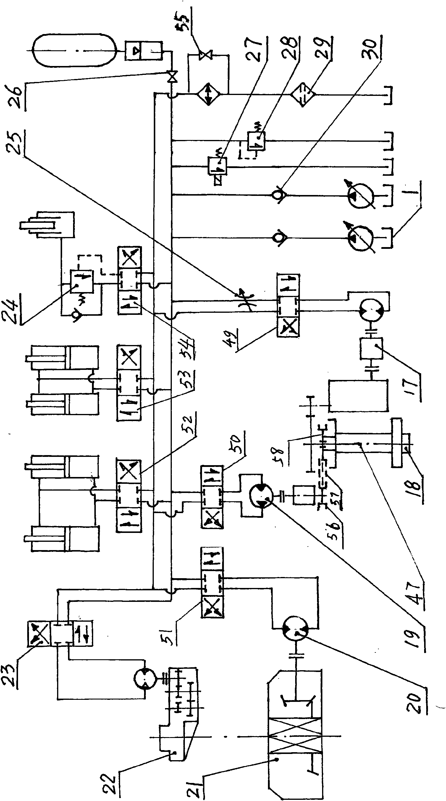 Energy-saving and emission-reducing petroleum well servicing rig