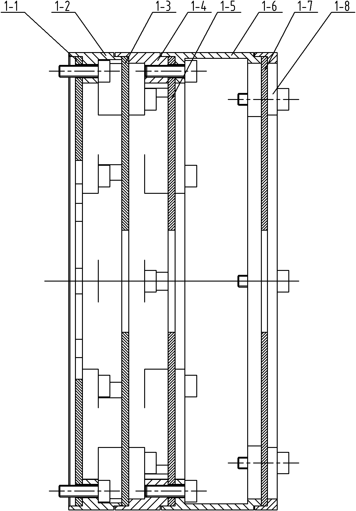 Ontract replaceable joint of large space service robot