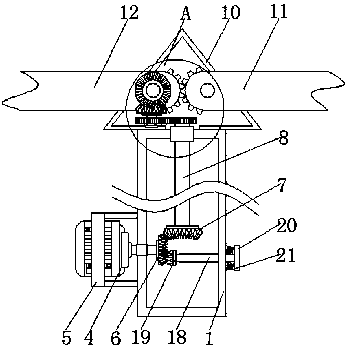 Grape planting frame with windproof function