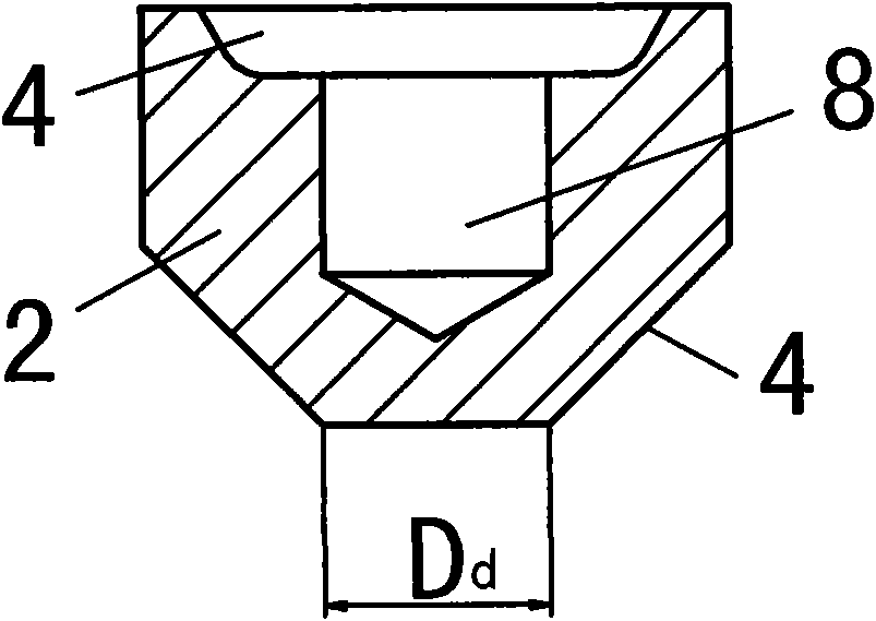 Method and structure for welding sampling tube penetrating into medium container