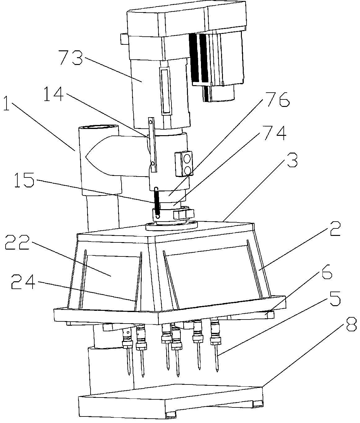 Full-automatic tapping machine