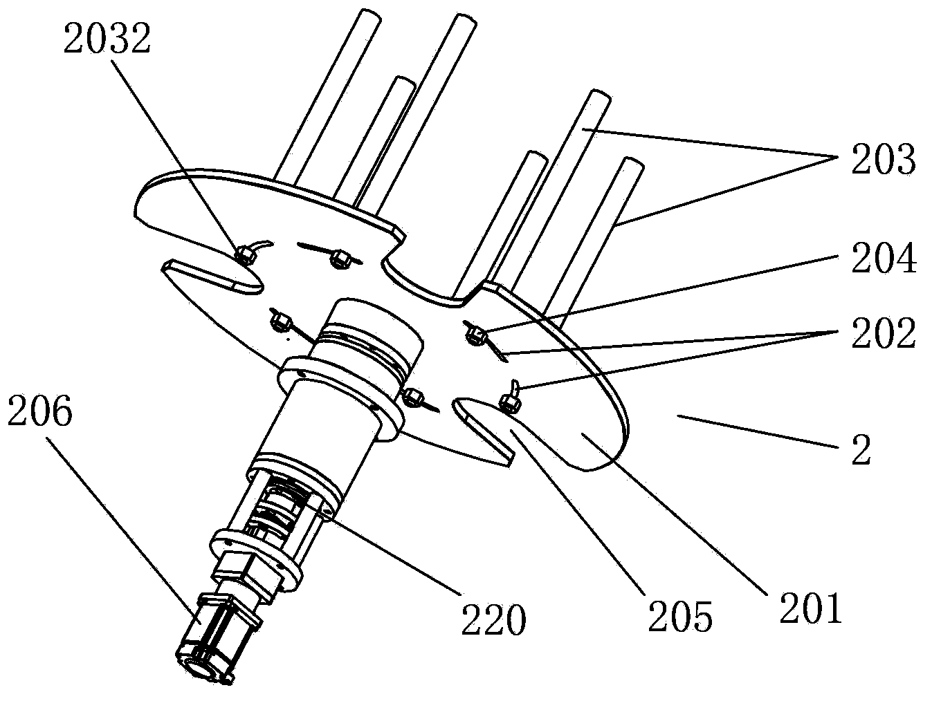 Full-automatic feeding device of punching machine