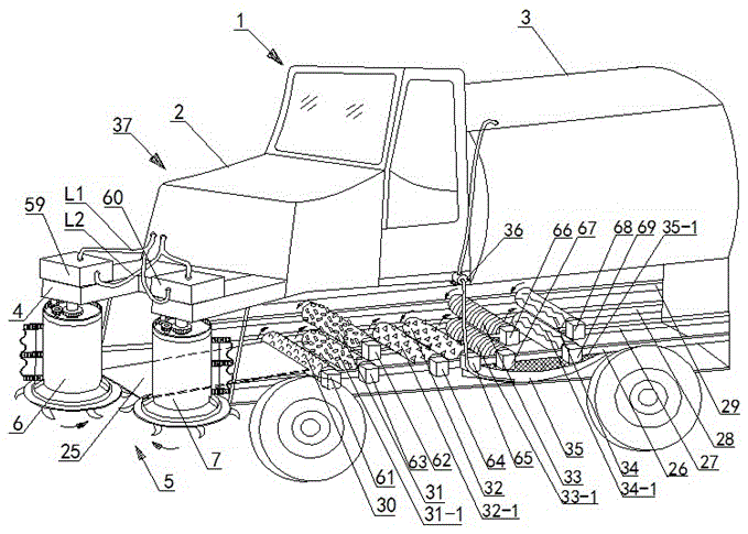 Sugarcane reaping and squeezing machine