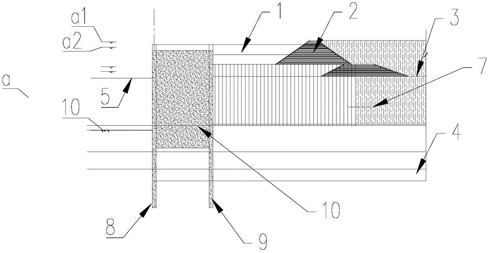 Wharf structure suitable for silt coast and construction method of wharf structure