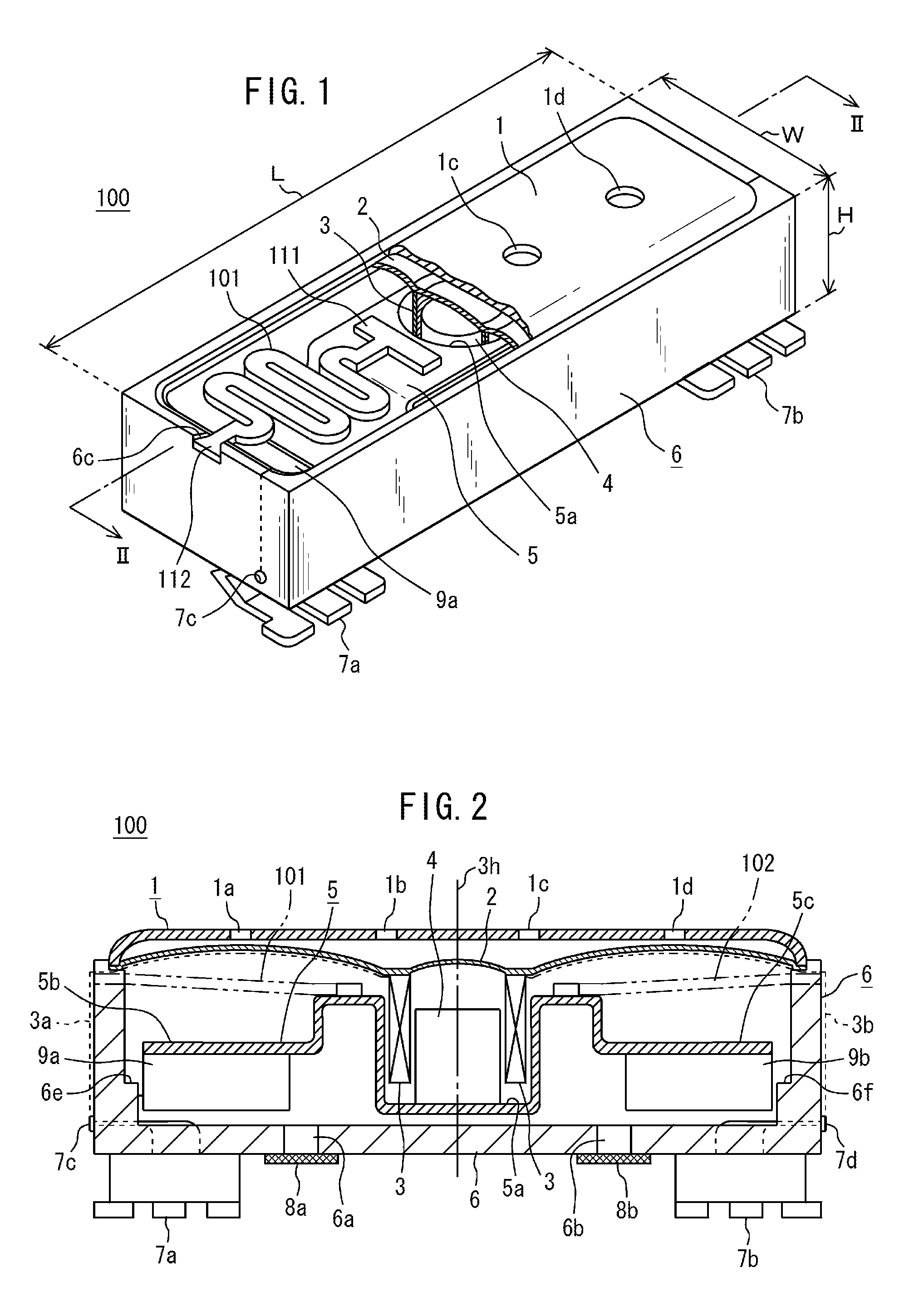 Vibration assembly, input device using the vibration assembly, and electronic equipment using the input device