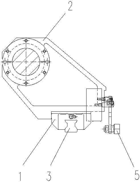 Long-stroke lead screw movable auxiliary supporting mechanism