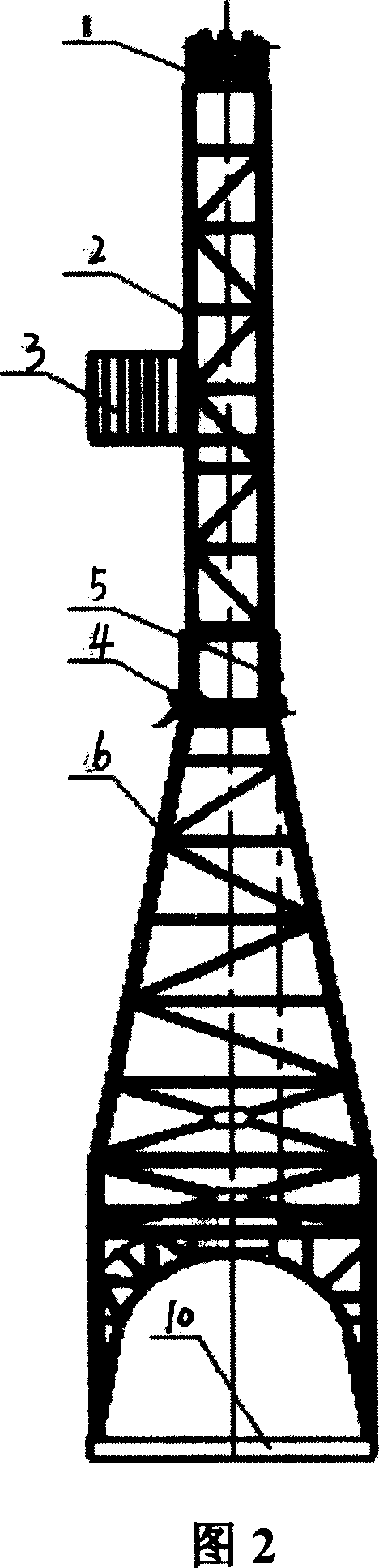 18 m hydraulic pressure rise and fall retractable drill tower