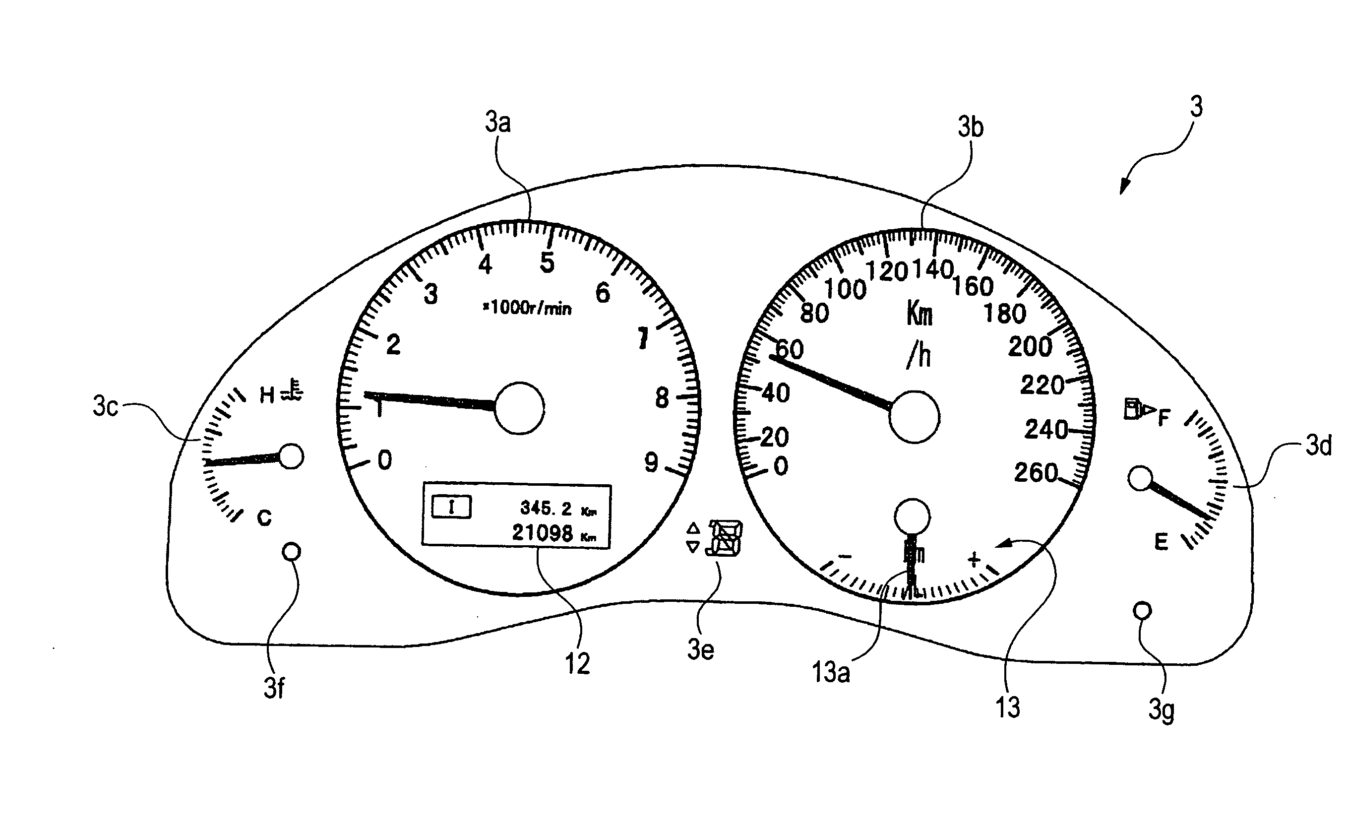 Vehicle display device