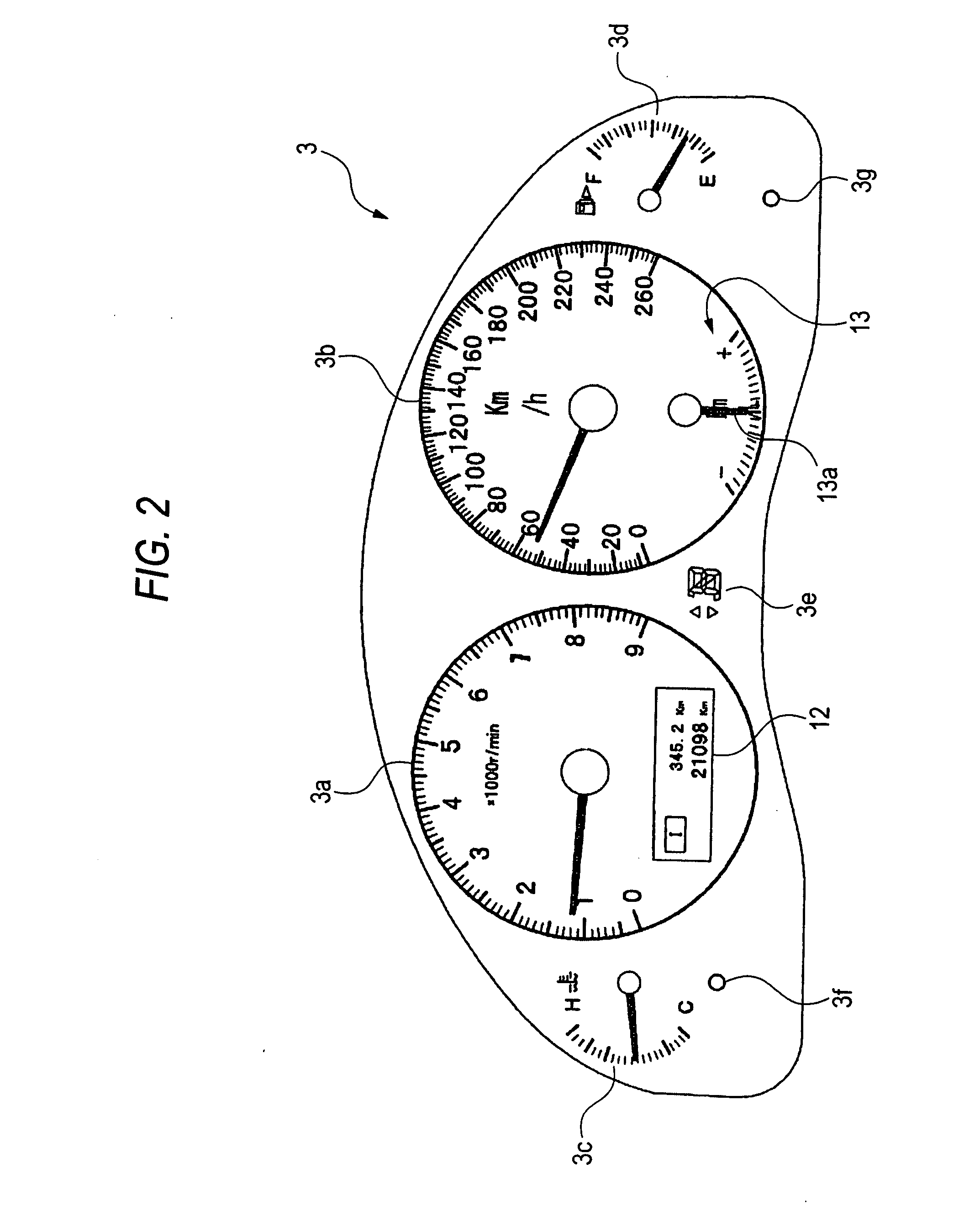 Vehicle display device