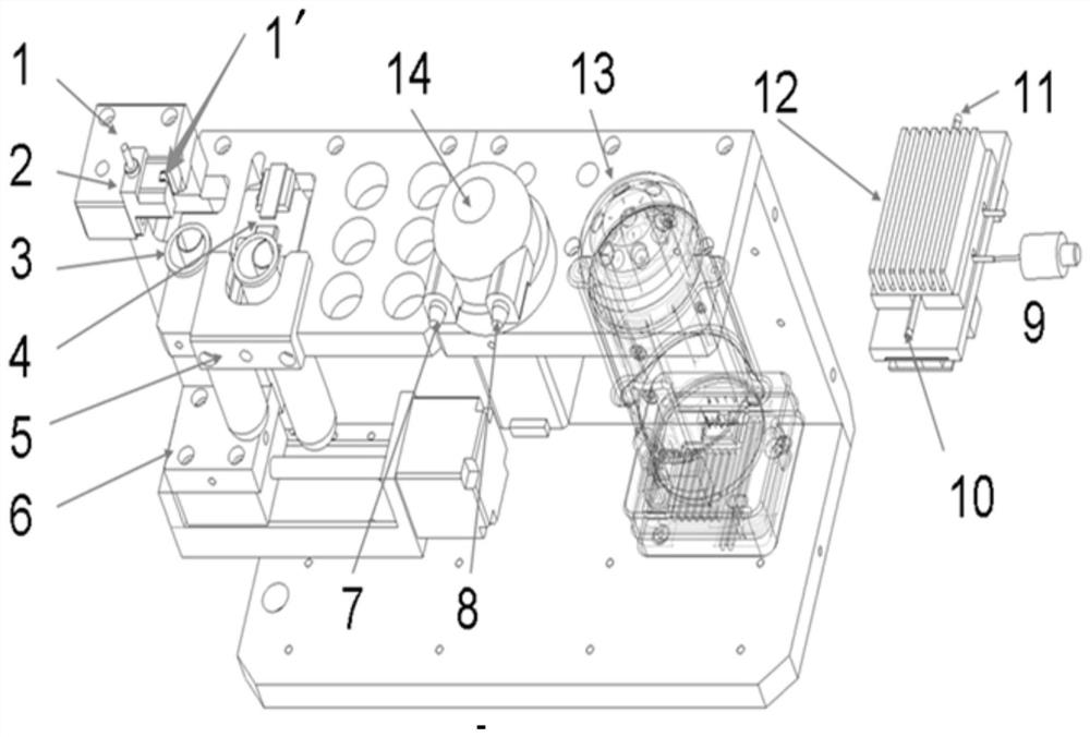 Nanoparticle size and concentration detection system and detection method thereof