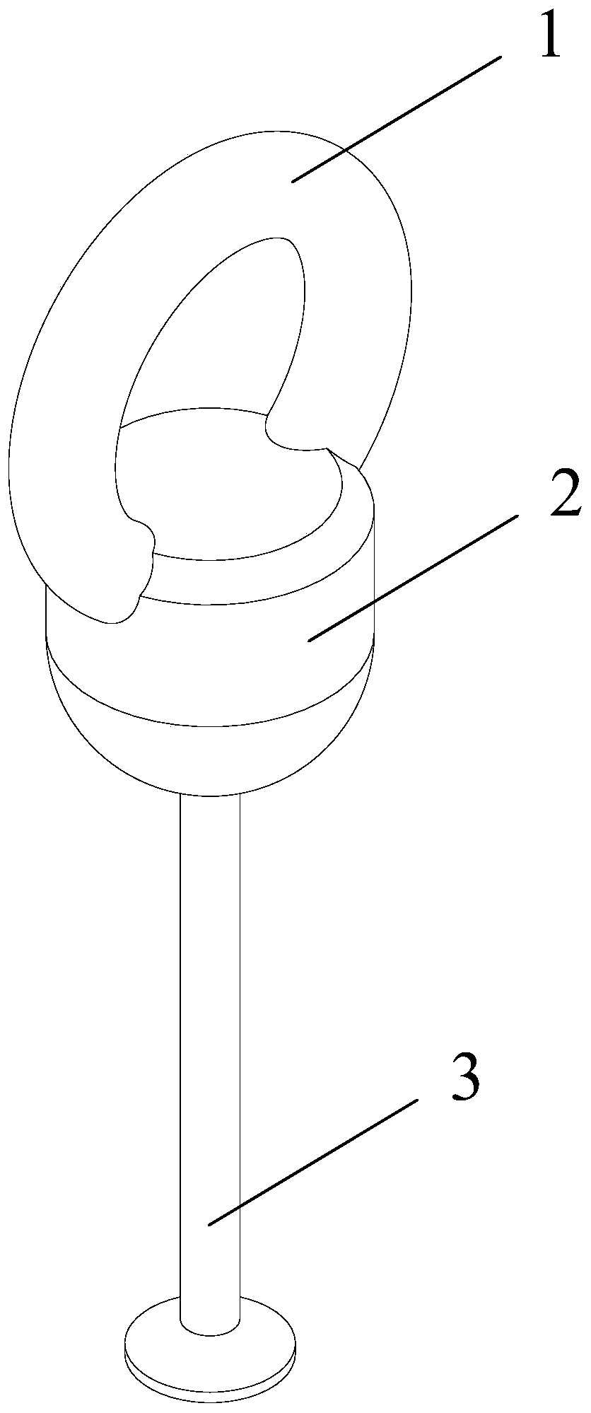 Split rotating embedment type complete lifting tool and lifting method