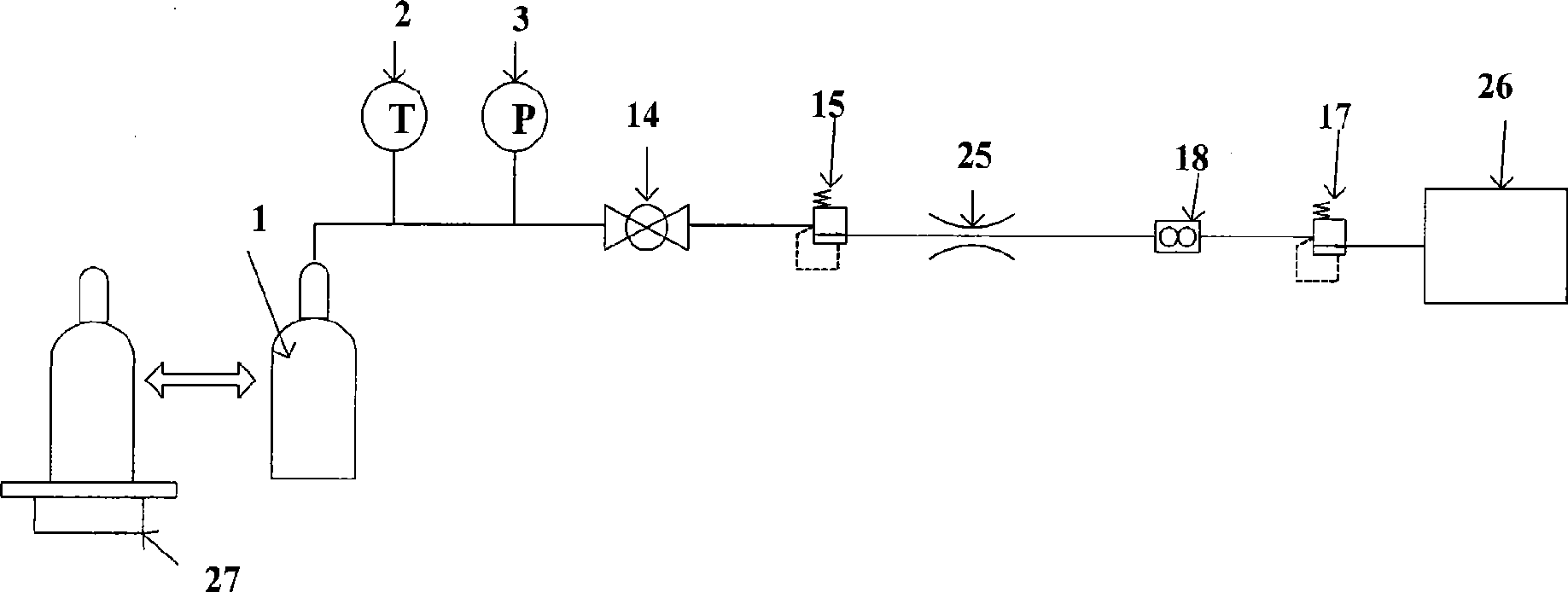 Detection system and method for mesomeric state hydrogen gas consumption