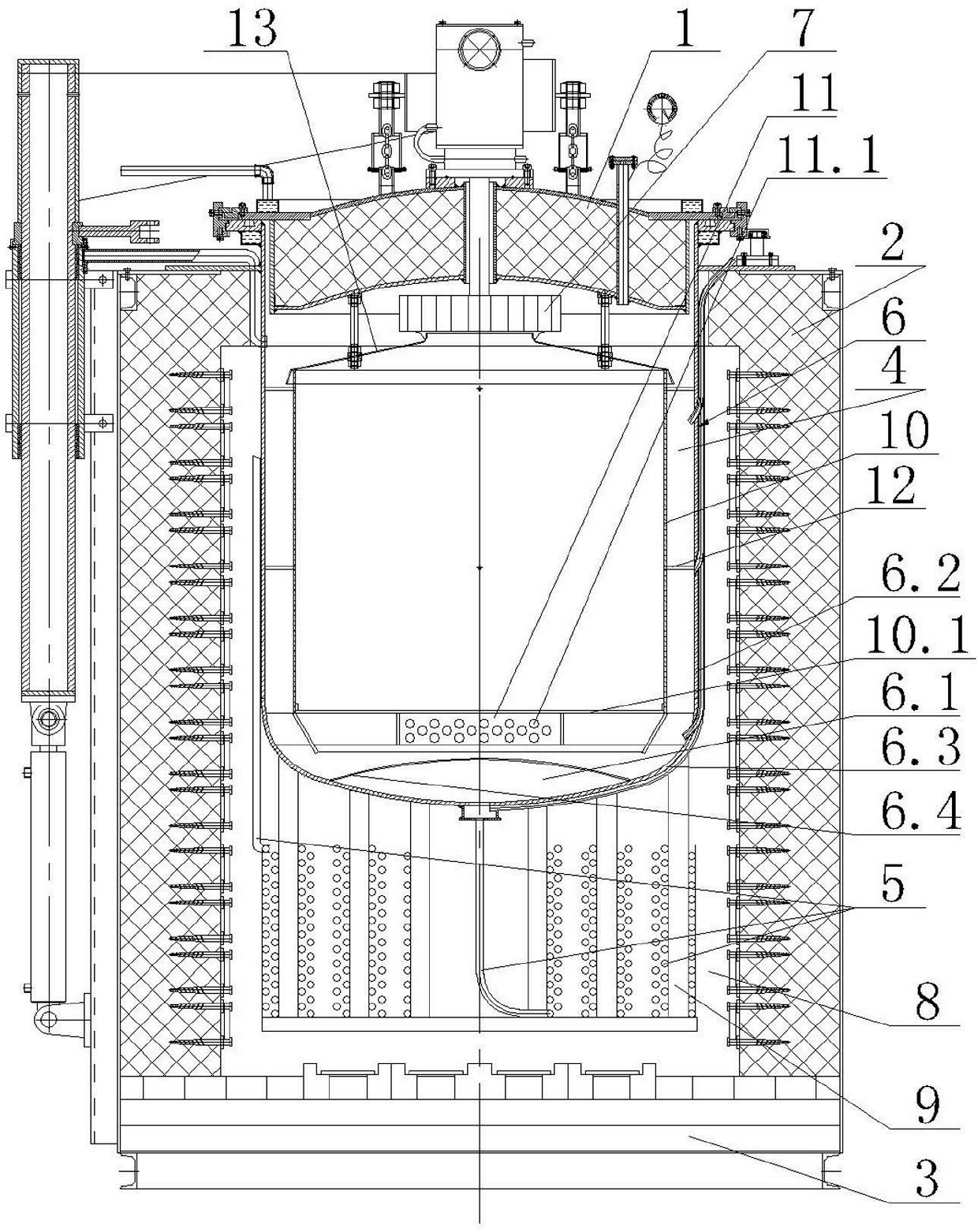 Steam blackening furnace