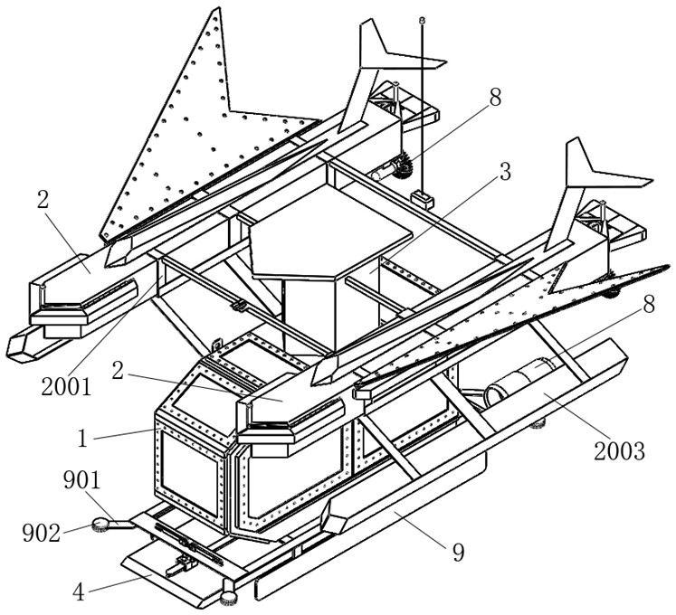 Deep underwater observation ship