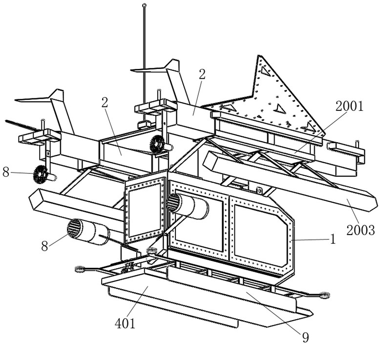 Deep underwater observation ship