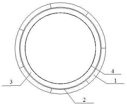 Seepage-proofing bearing structure of soft soil pressure tunnel