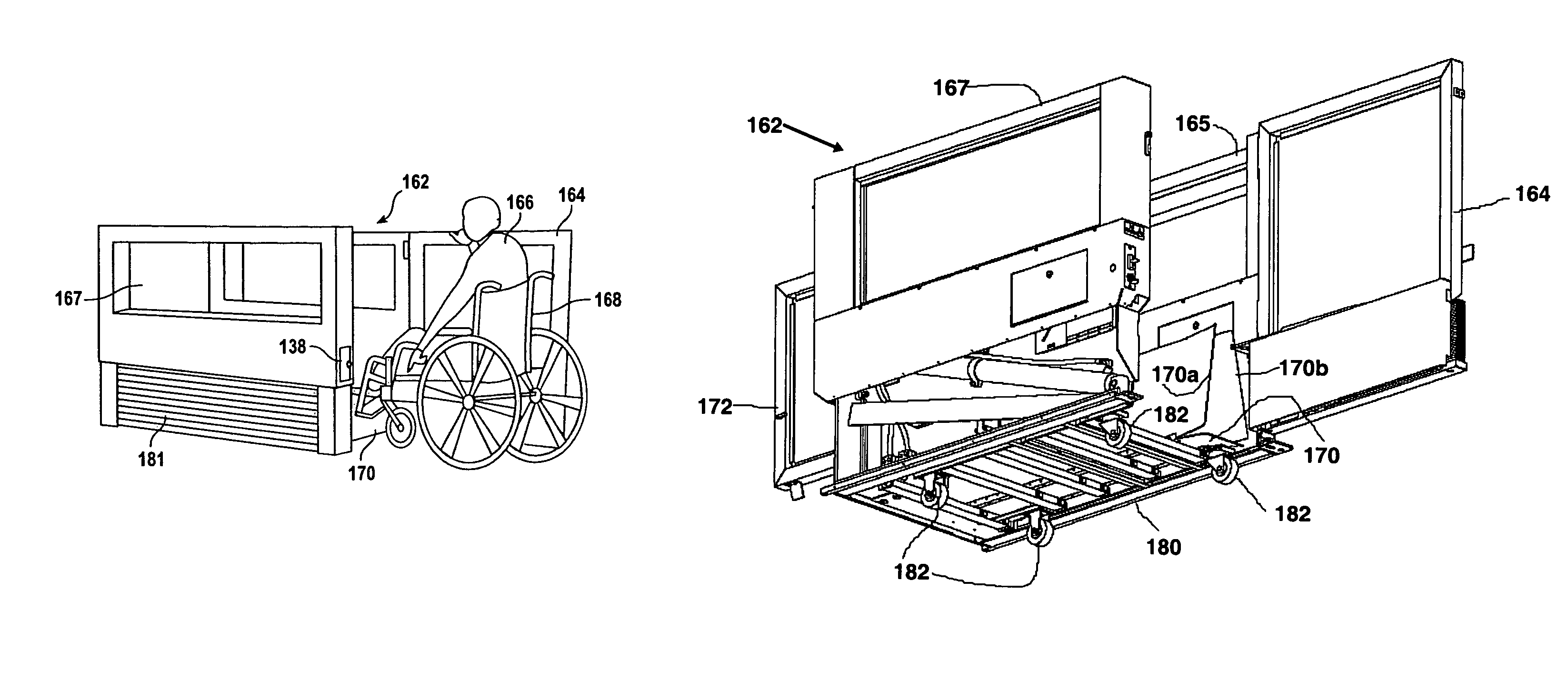 Portable wheel chair lift