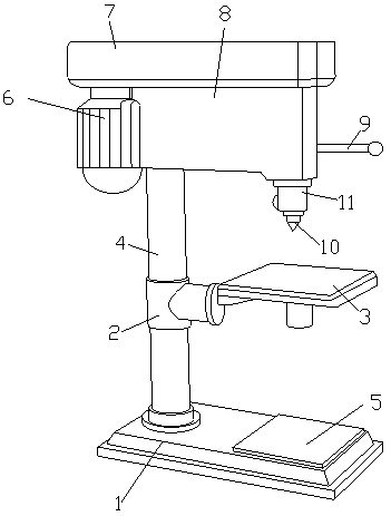 Quick ceramic tile drilling machine for civil engineering construction