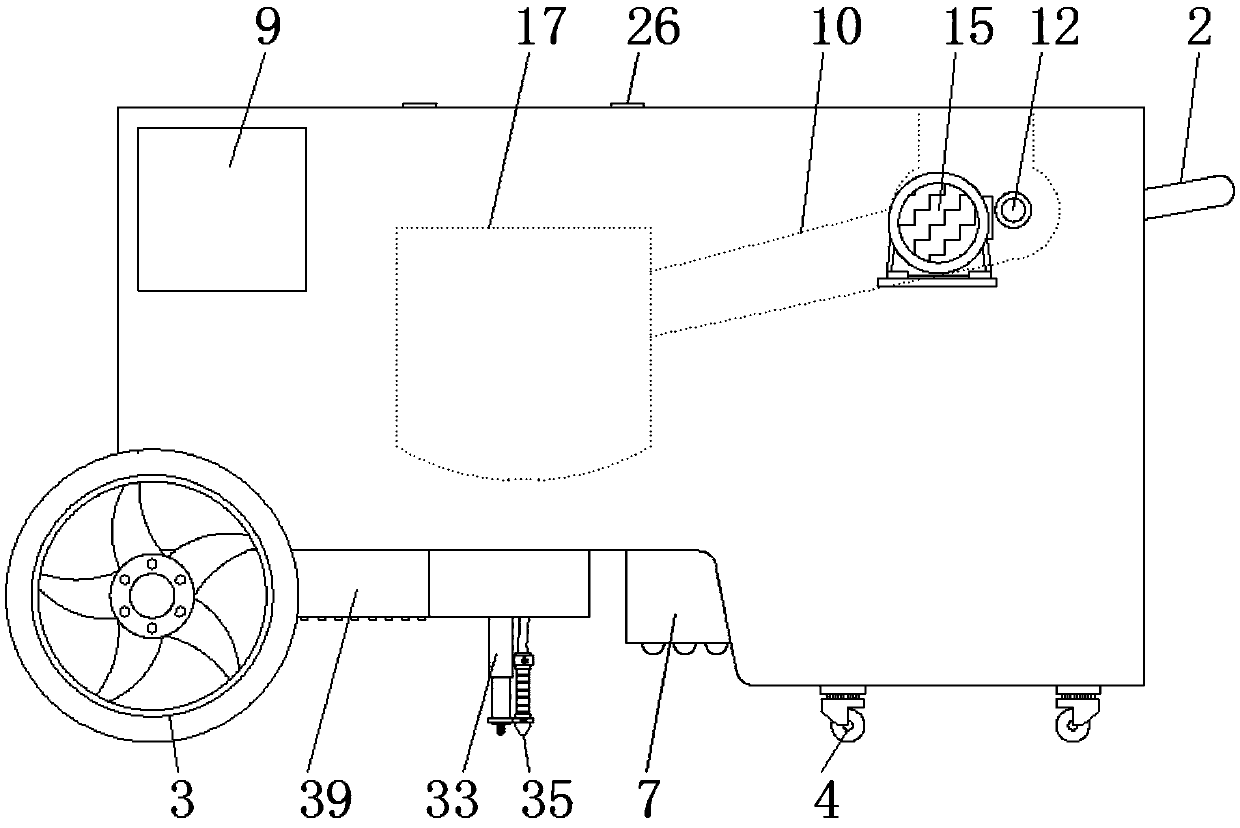 Pavement repairing equipment convenient for rapidly processing materials