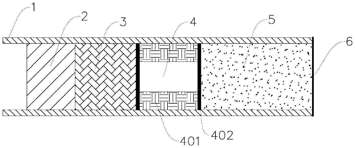 Flue gas treatment part, low-temperature incombustible particle type cigarettes using the same and production technique thereof