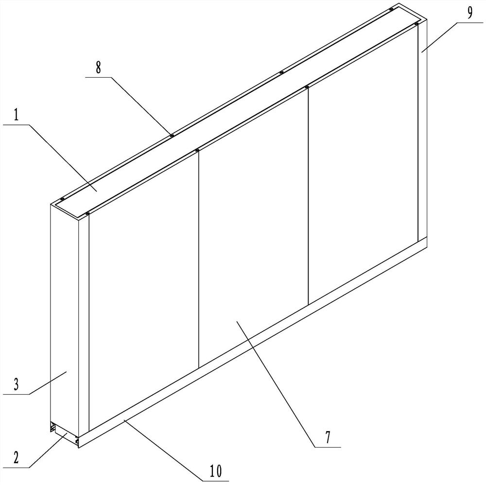 Heat-preservation and sound-insulation fast-assembly indoor partition wall and installation method