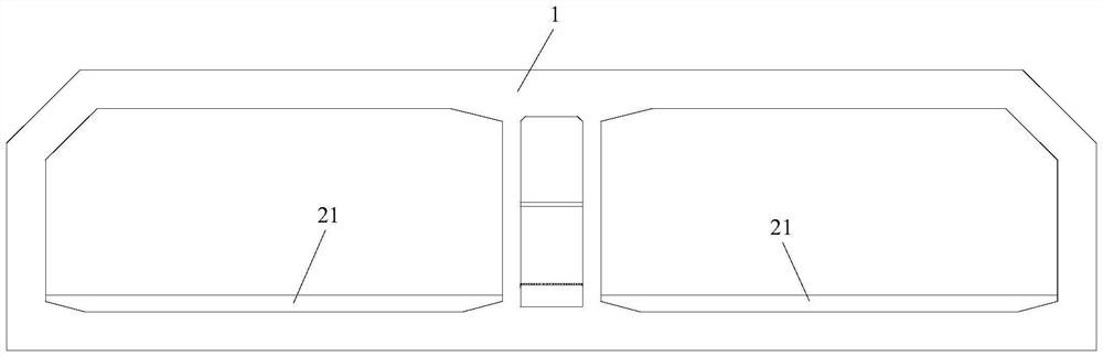 Negative buoyancy immersed tube and prefabricating method thereof