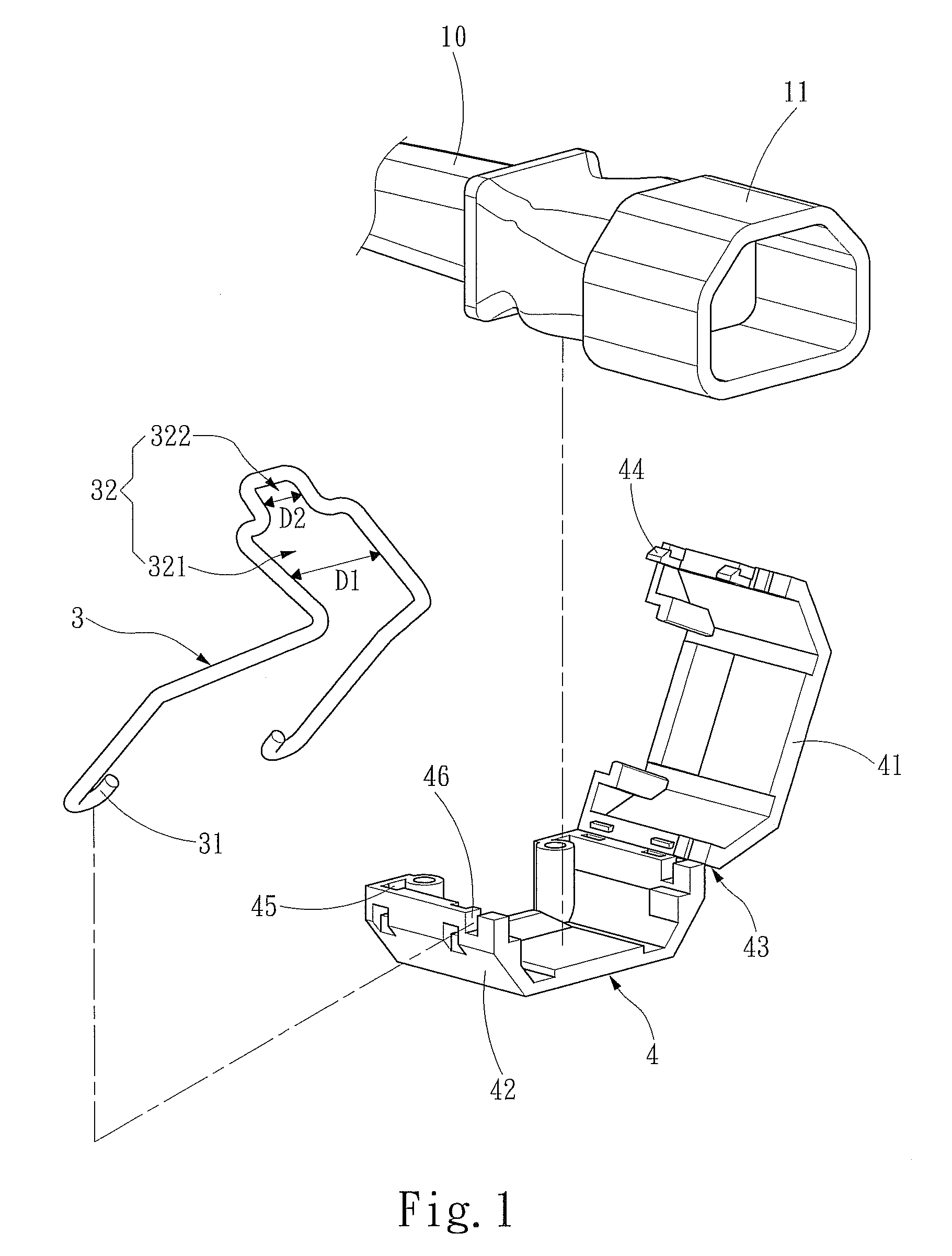 Conducting wire anti-drop structure