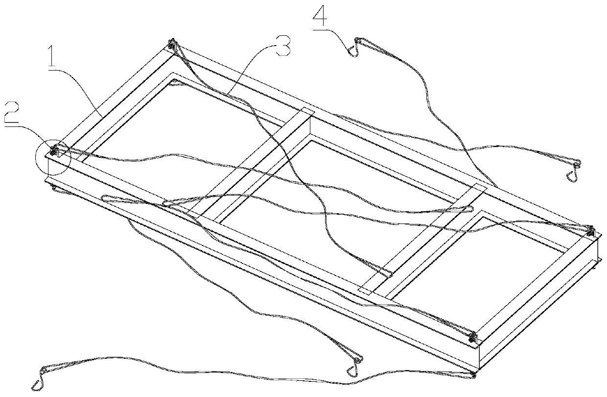 Auxiliary tool and method for hoisting laminated plate