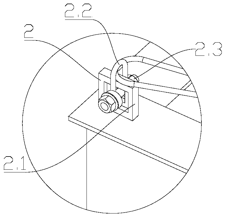 Auxiliary tool and method for hoisting laminated plate