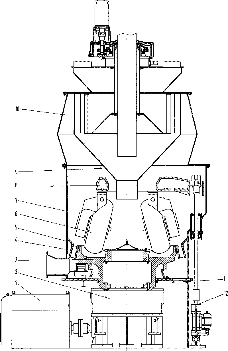 Sludge treatment method for drying sludge by using coal grinding machine and using sludge for electricity generation