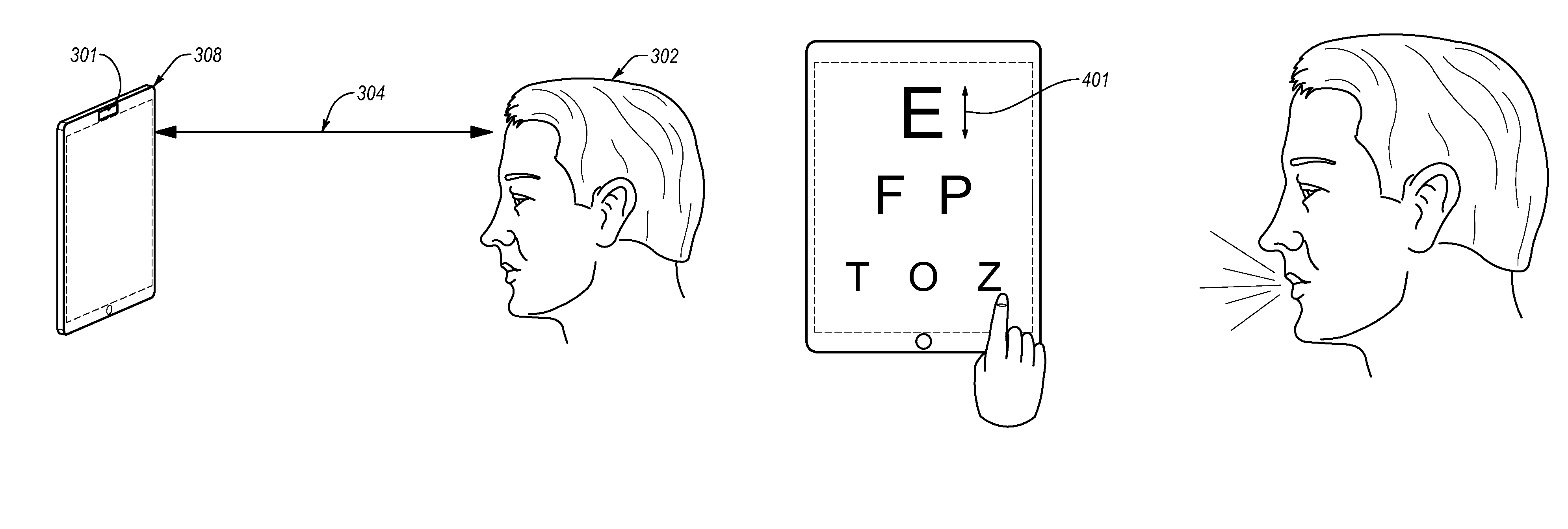 Interactive medical diagnosing with portable consumer devices