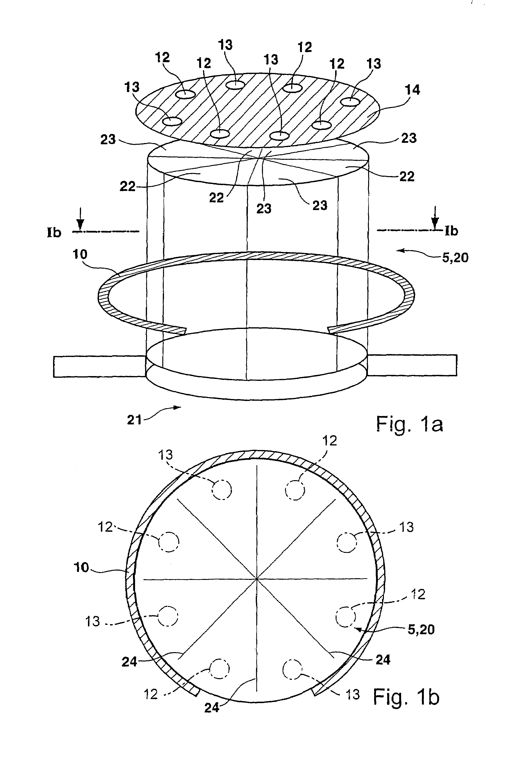 Device and method for anisotropic plasma etching of a substrate, a silicon body in particular