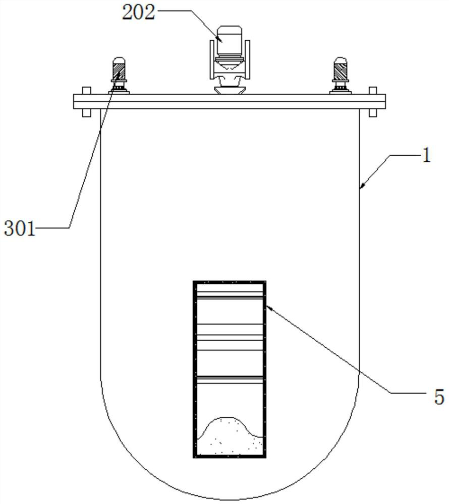 Gallnut processing grinding device with filtering structure