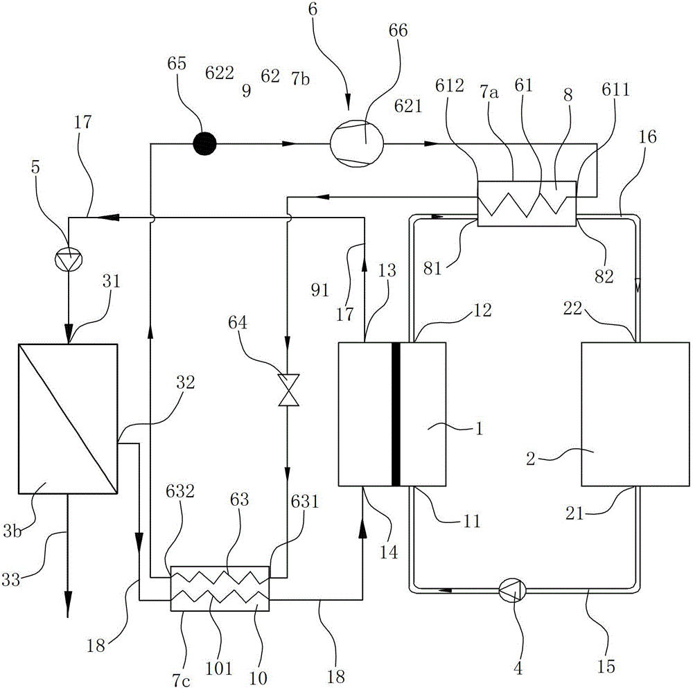 A heat pump drying device