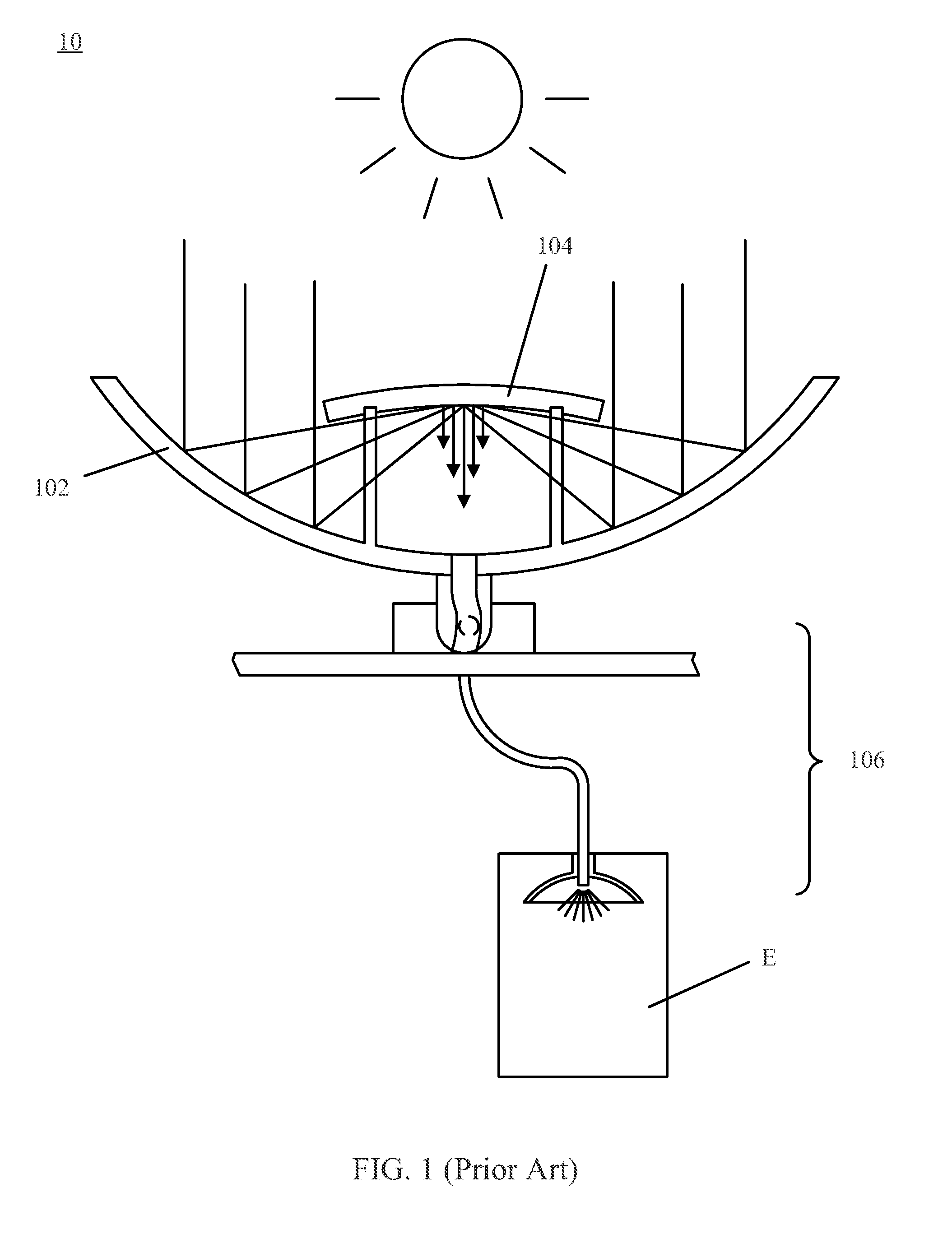 Light-concentrating panel