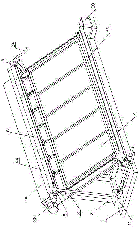 Photovoltaic panel frame with cleaning and protecting functions