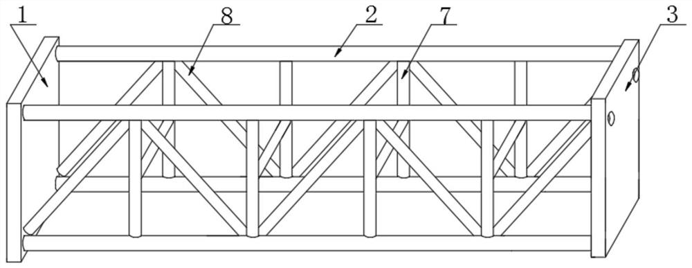 Truss supporting system based on green steel structure building and welding method thereof