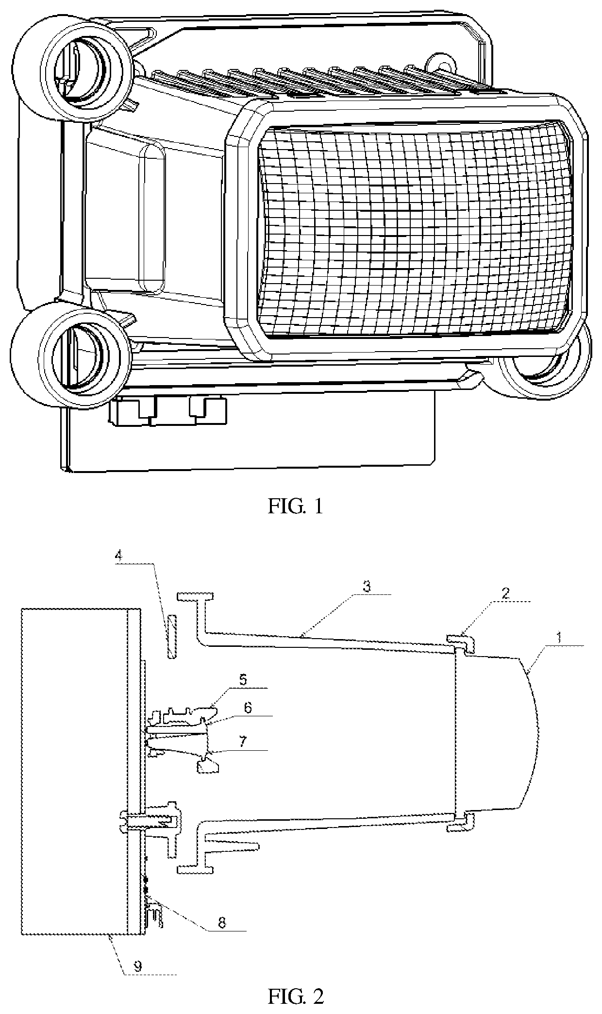 Double-row matrix illumination module and auxiliary illumination method thereof