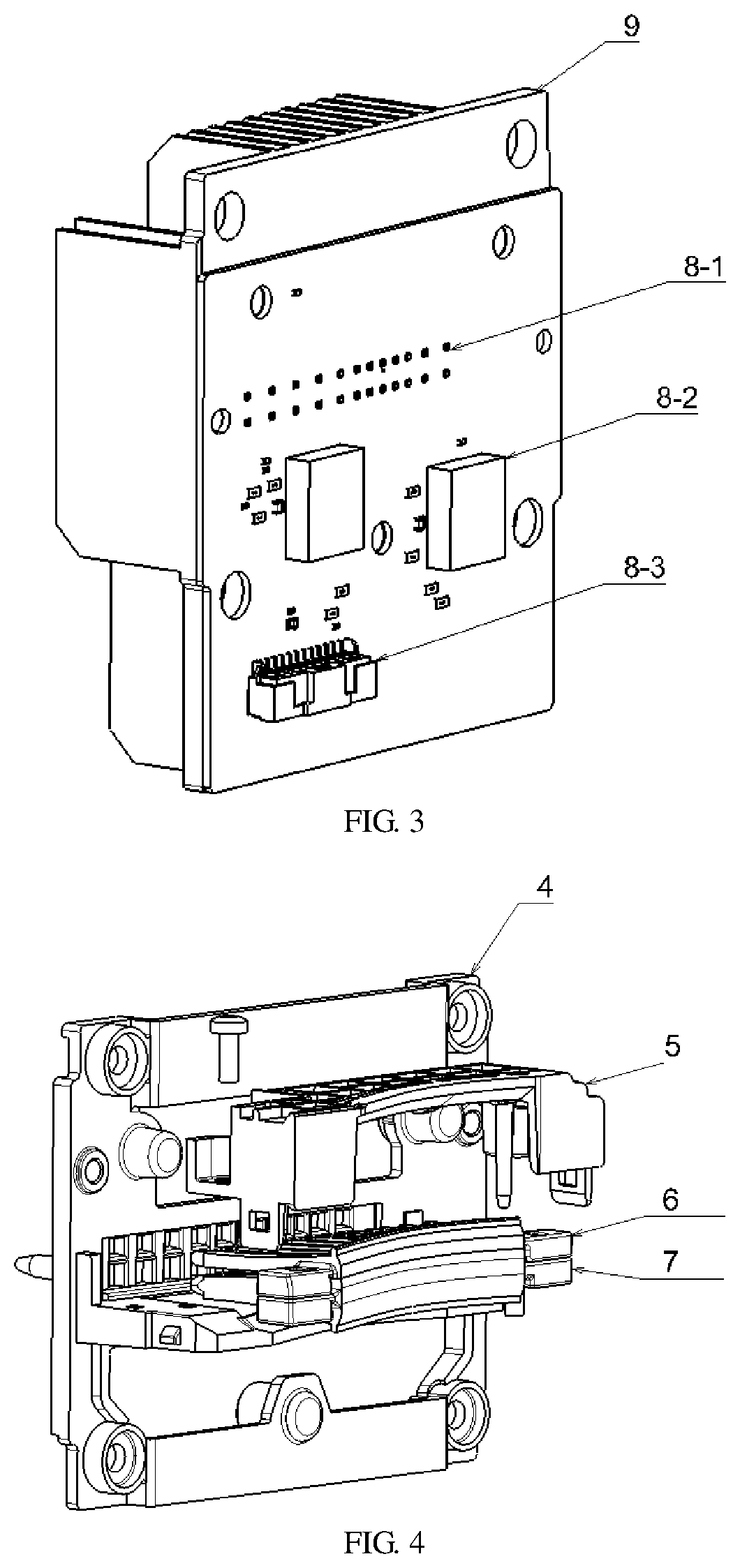 Double-row matrix illumination module and auxiliary illumination method thereof