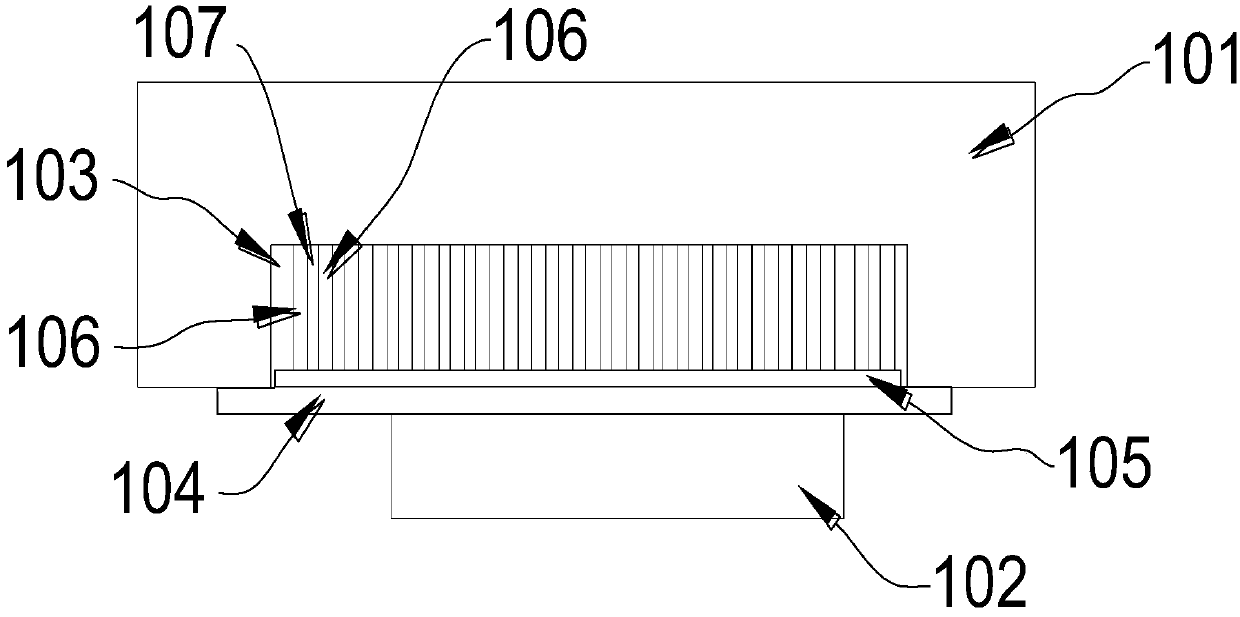 Structure for heat radiation middle frame or heat radiation rear case, heat radiation middle frame or heat radiation rear case and manufacturing method of heat radiation middle frame or heat radiation rear case