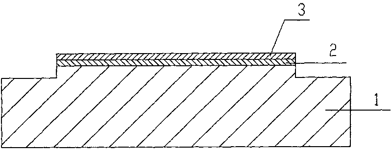 Method for preparing microwave power device by composite mask plate