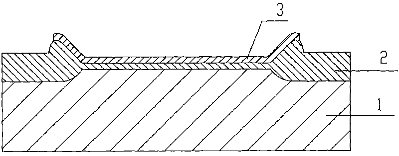 Method for preparing microwave power device by composite mask plate