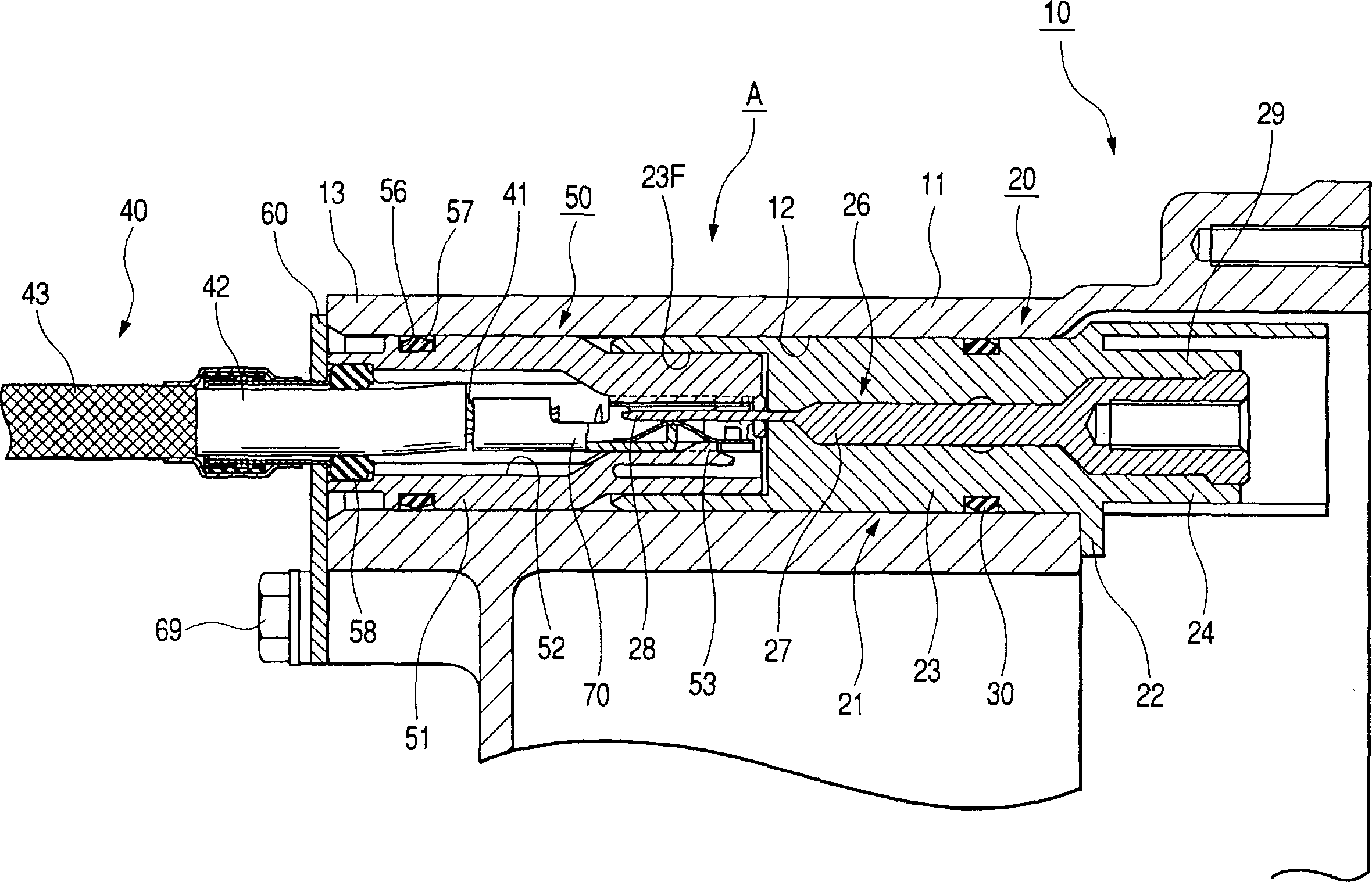 Connecting structure for electric wire to shield case of apparatus