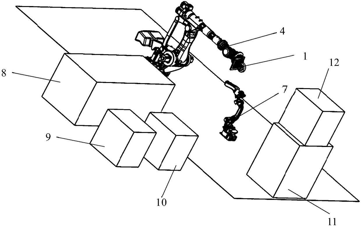 Impeller high-inclination-angle laser oblique impact laser beam space energy distribution compensation method